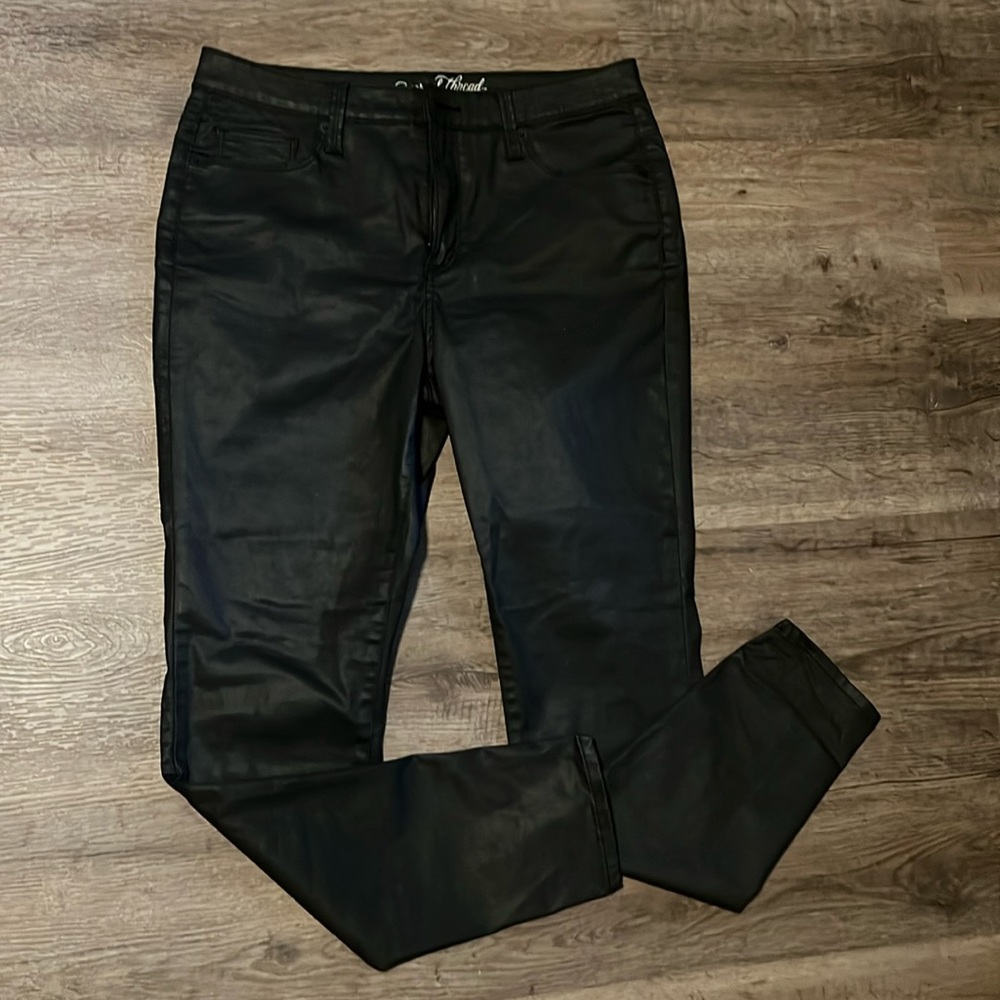 Universal Thread Black Shiny Skinny Jeans